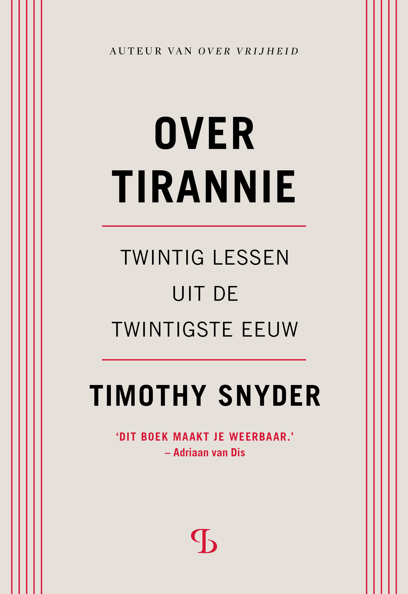 Omslag van Over tirannie