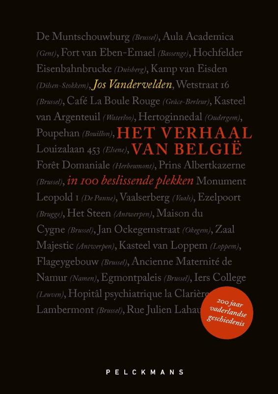 Omslag van Het verhaal van België in 100 beslissende plekken