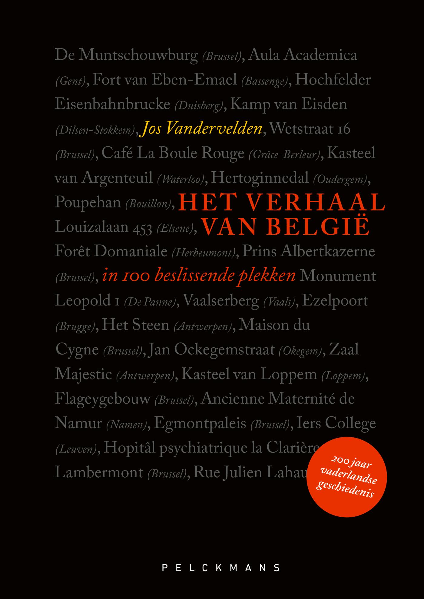 Omslag van Het verhaal van België in 100 beslissende plekken