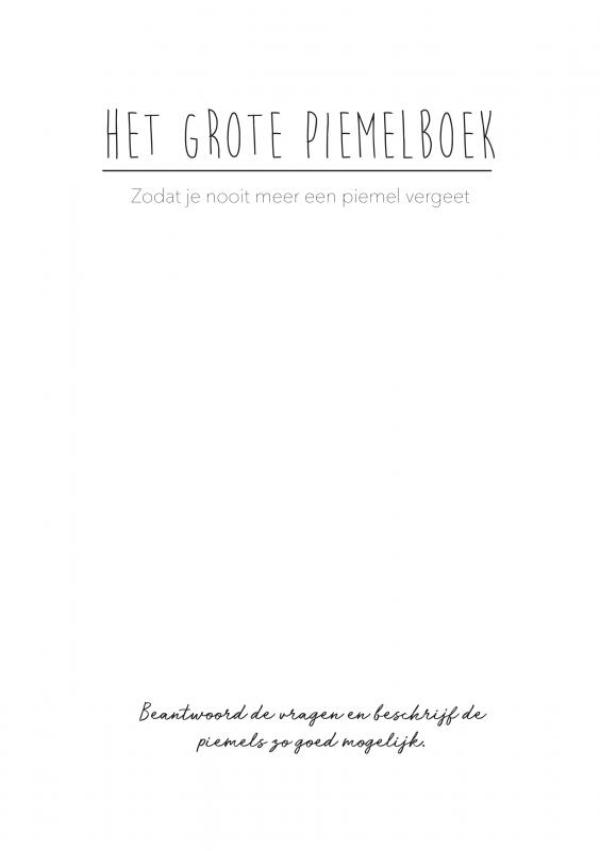 Omslag van Het Grote Piemelboek