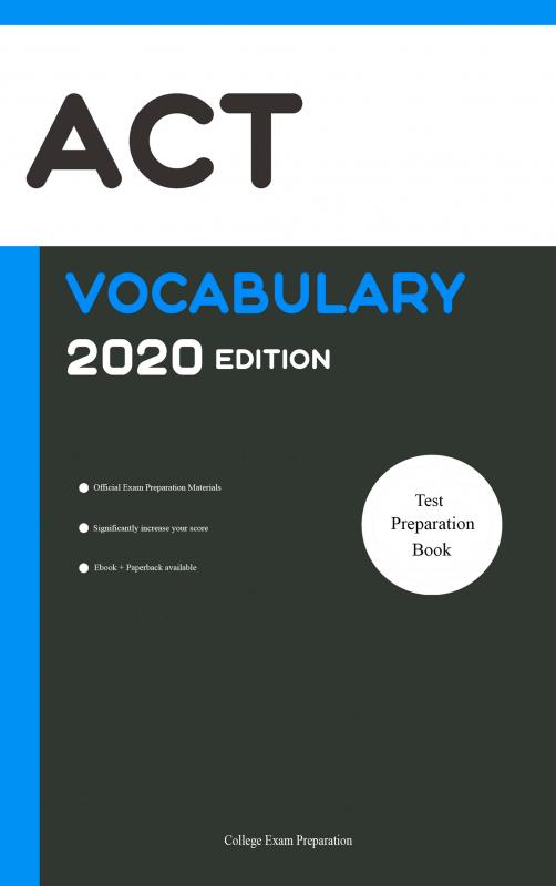 Omslag van ACT Test Vocabulary 2020 Edition [ACT Test Preparation Book]