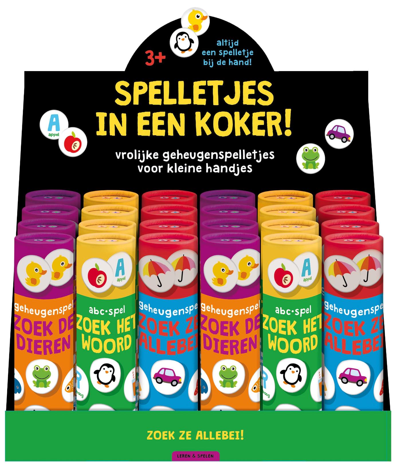 Omslag van Display Spelletjes in kokers - 3T x 8 ex.