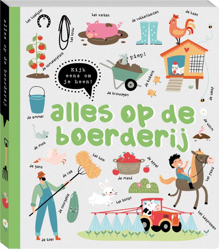 Omslag van Kijk eens om je heen - Alles op de boerderij