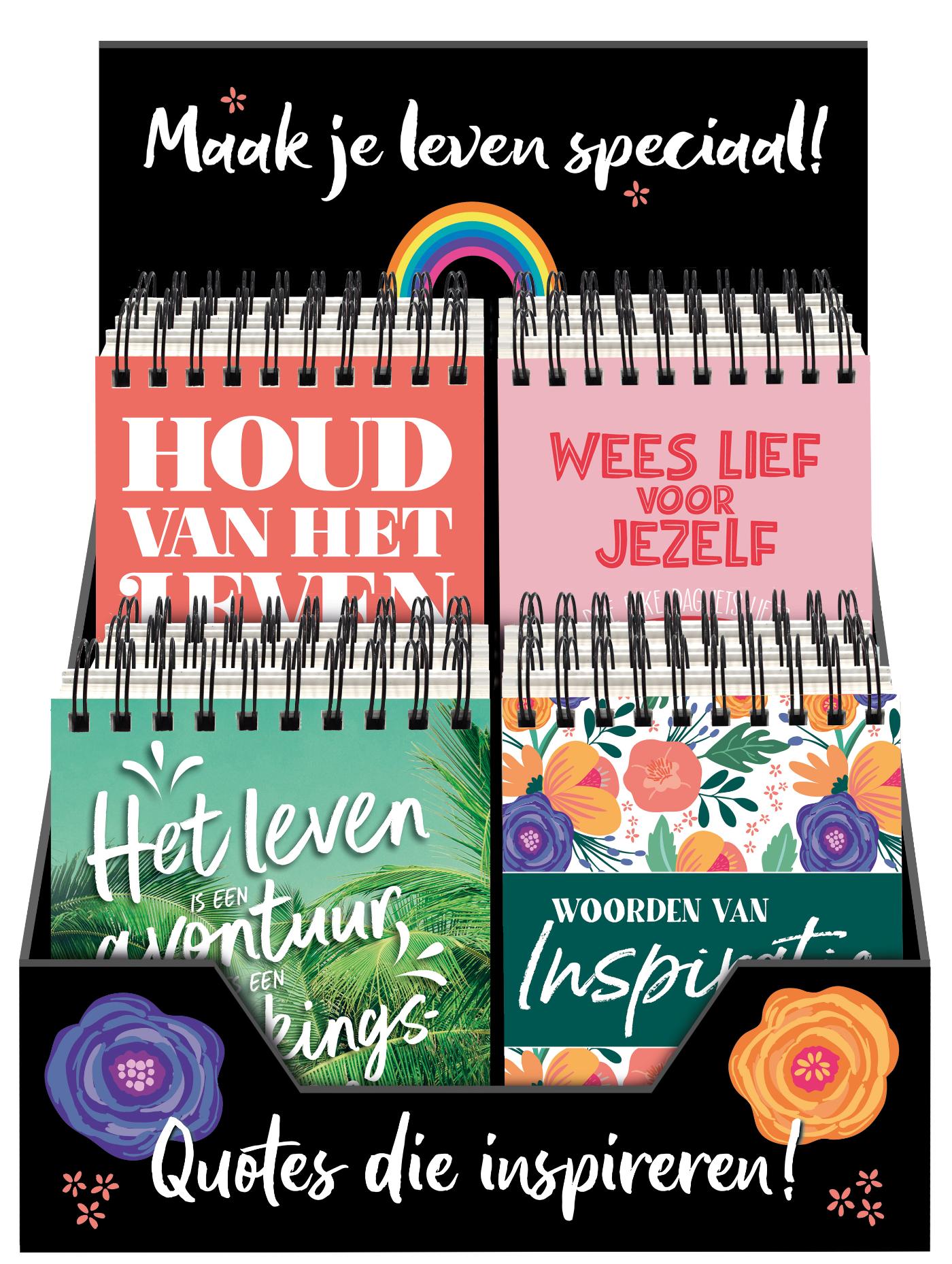 Omslag van Happy Books cadeauboek in display - 4T x 4 ex.