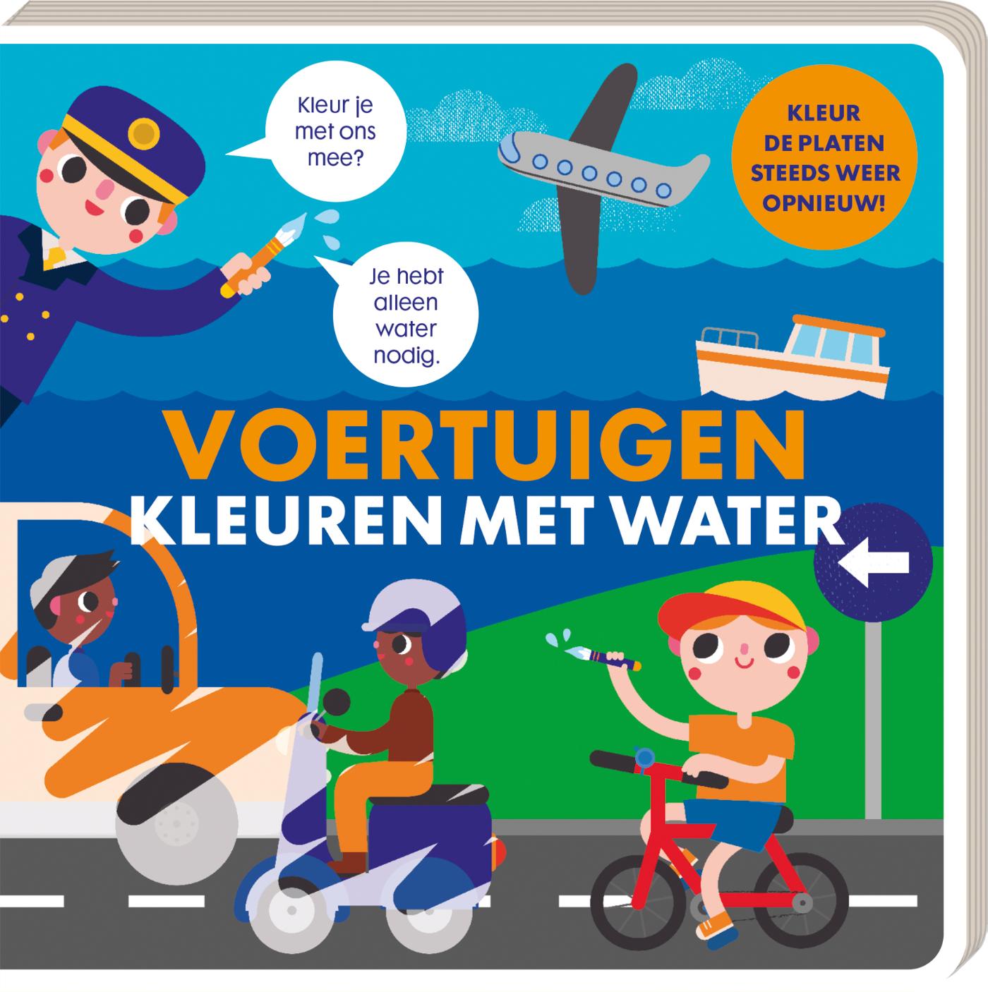 Omslag van Kleuren met water - Voertuigen