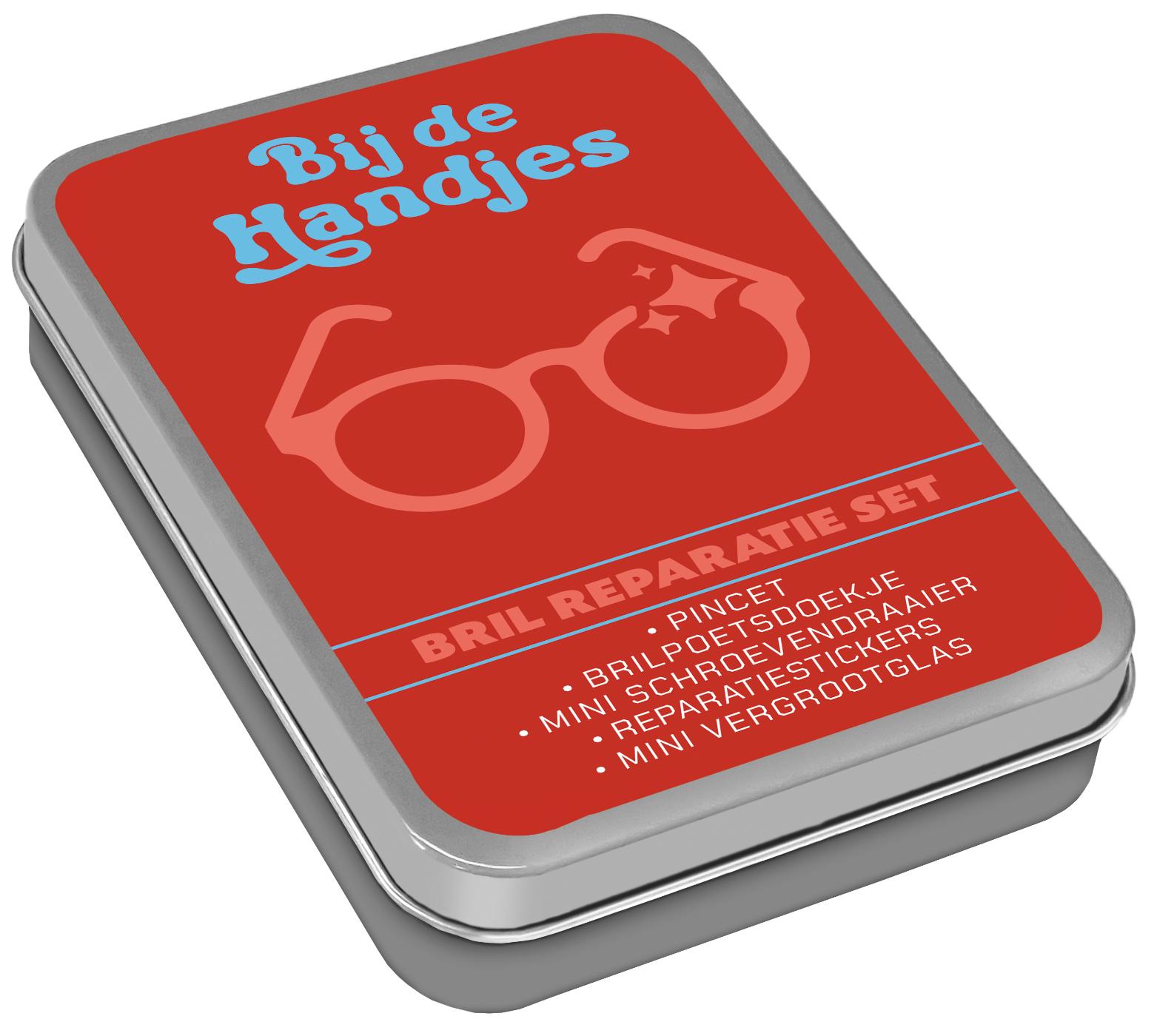 Omslag van Bij de handjes - Bril reparatie set