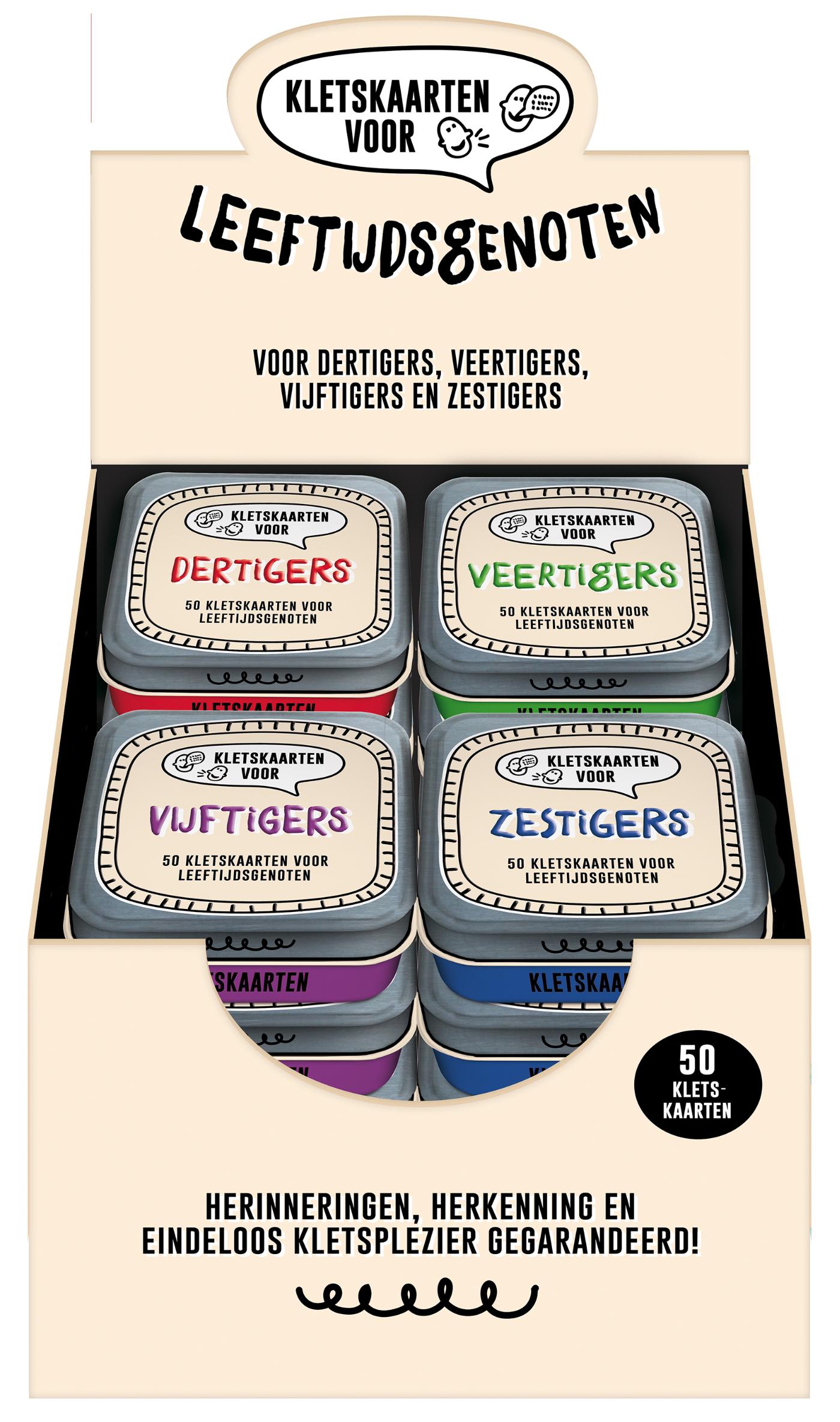 Omslag van Display Kletskaarten voor leeftijdsgenoten 4 x 4 ex.