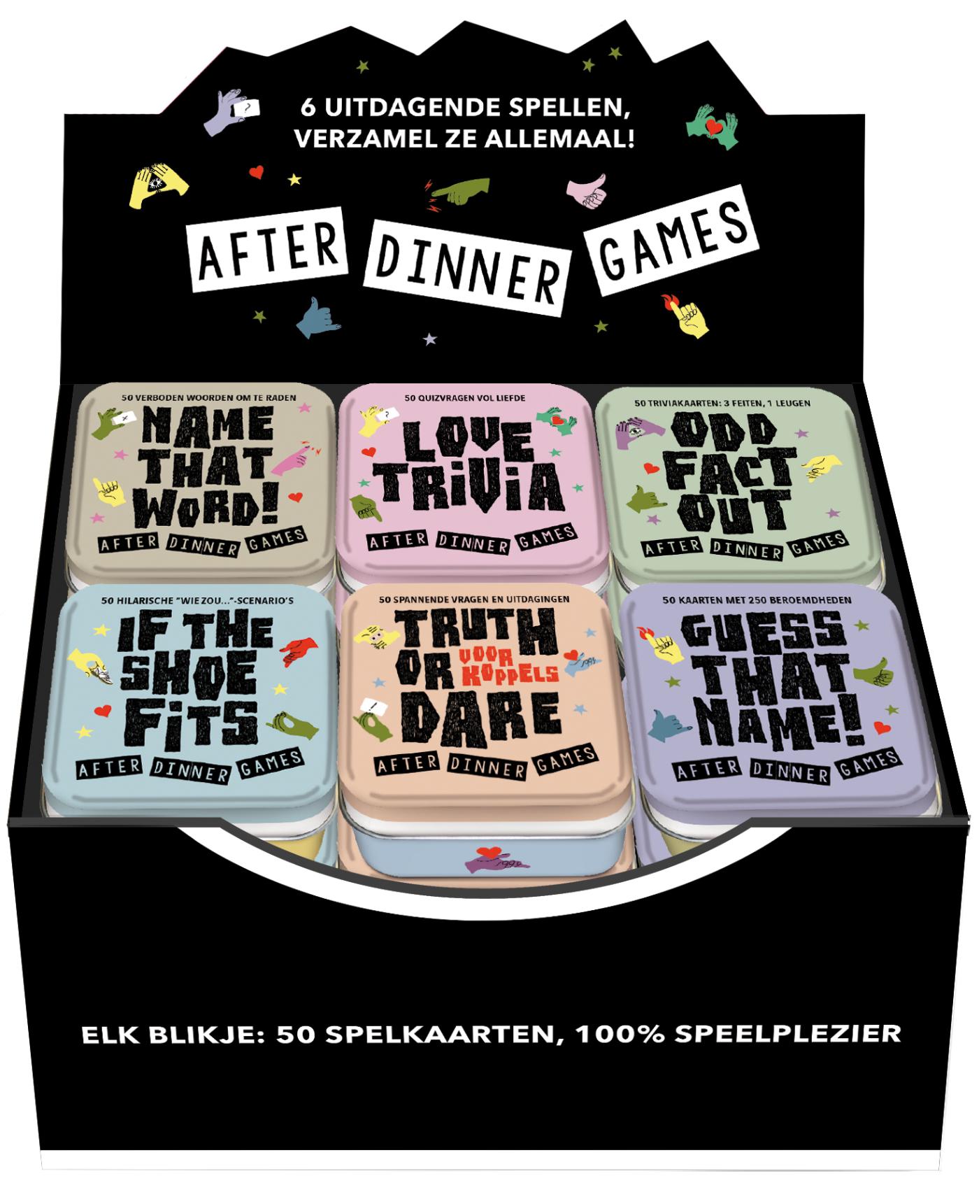 Omslag van Display After dinner games 6 x 3 ex.