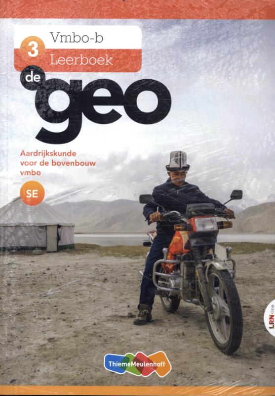 Omslag van De Geo LRN-line in Learnbeat + boek 3 vmbo-b SE