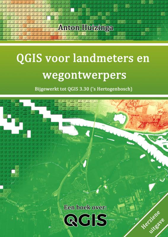 Omslag van QGIS voor landmeters en wegontwerpers