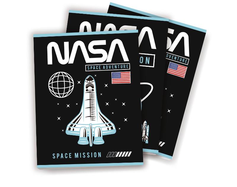 Omslag van NASA Space Mission - Schrift A5 lijn - set van 5 (3 ex- 2 designs) - 22-23