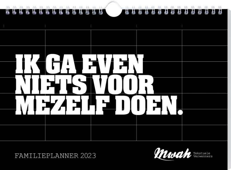 Omslag van MWAH familieplanner - 2023