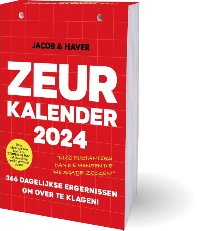 Omslag van Zeurkalender Jacob & Haver - 2024