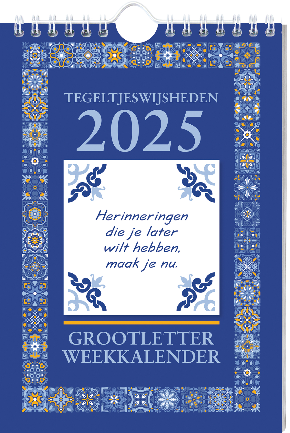 Omslag van Grootletter Tegeltjeswijsheden weekkalender - 2025