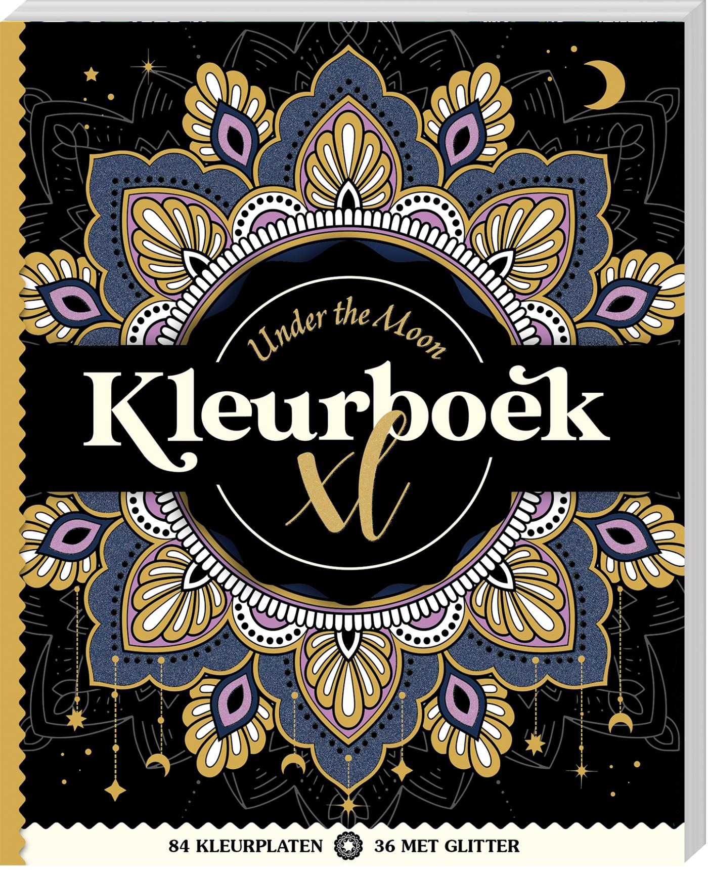 Omslag van Kleurboek XL - Under the Moon