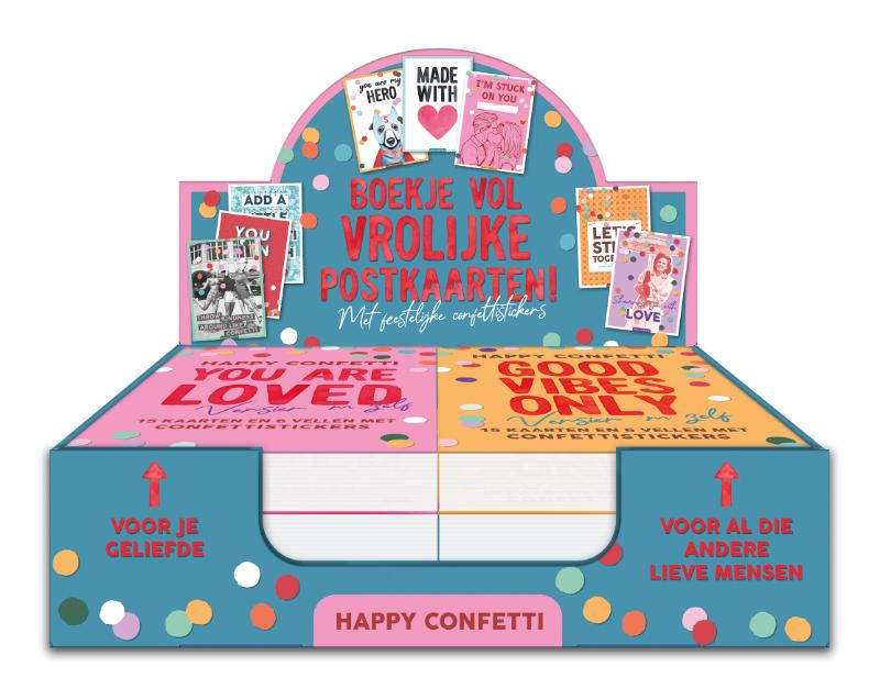 Omslag van Display Happy Confetti 2 x 6 ex.