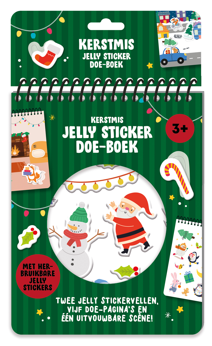 Omslag van Kerstmis Jelly stickerboek doeboek