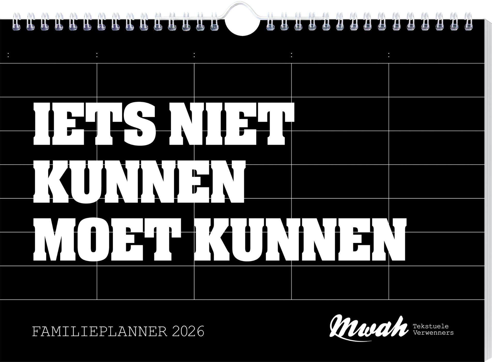 Omslag van Mwah familieplanner - 2026