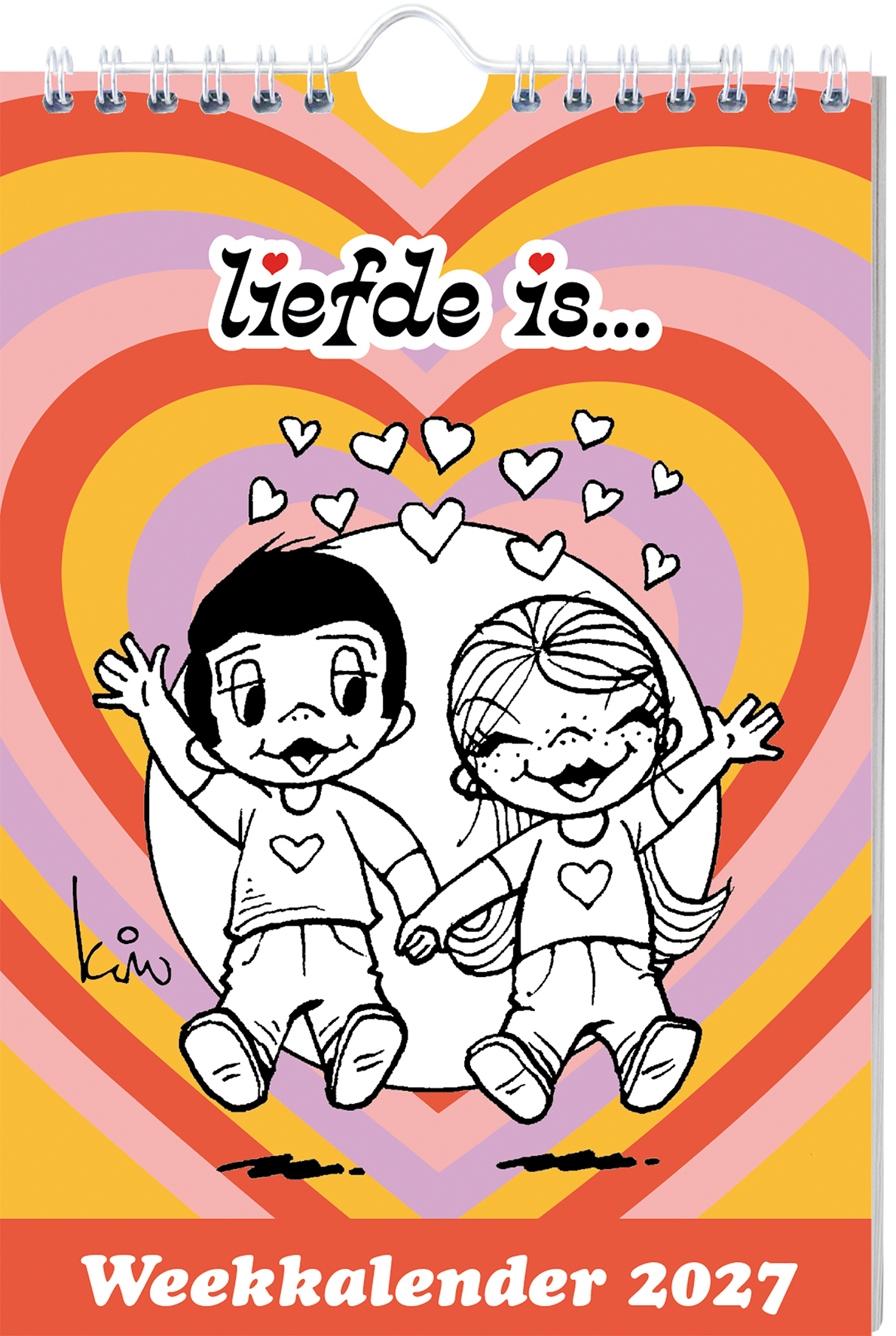 Omslag van Liefde is... weekkalender 2027