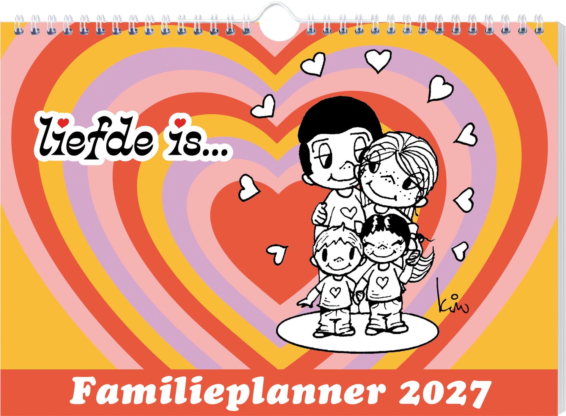 Omslag van Liefde is… familieplanner - 2027