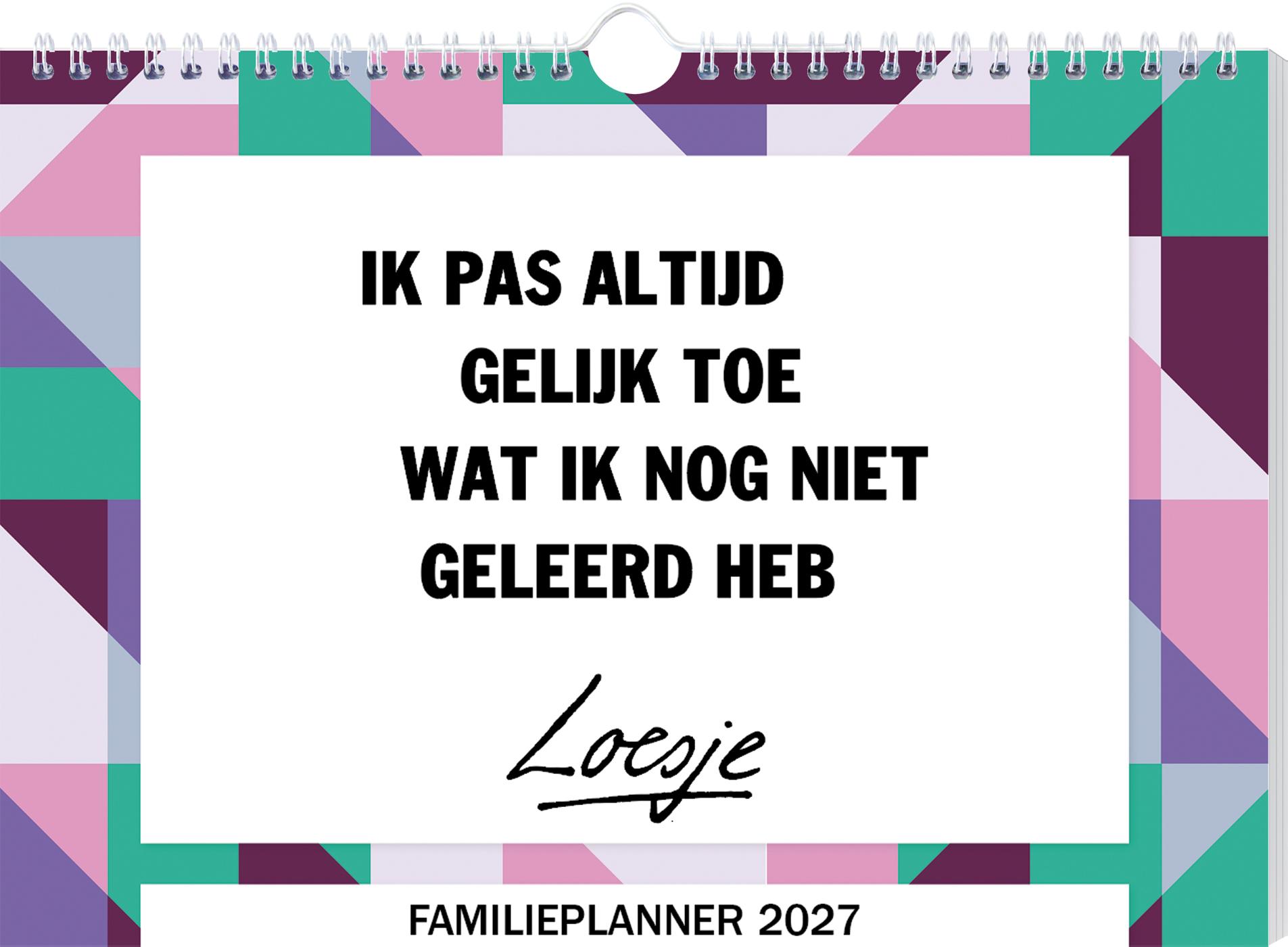 Omslag van Loesje familieplanner 2027