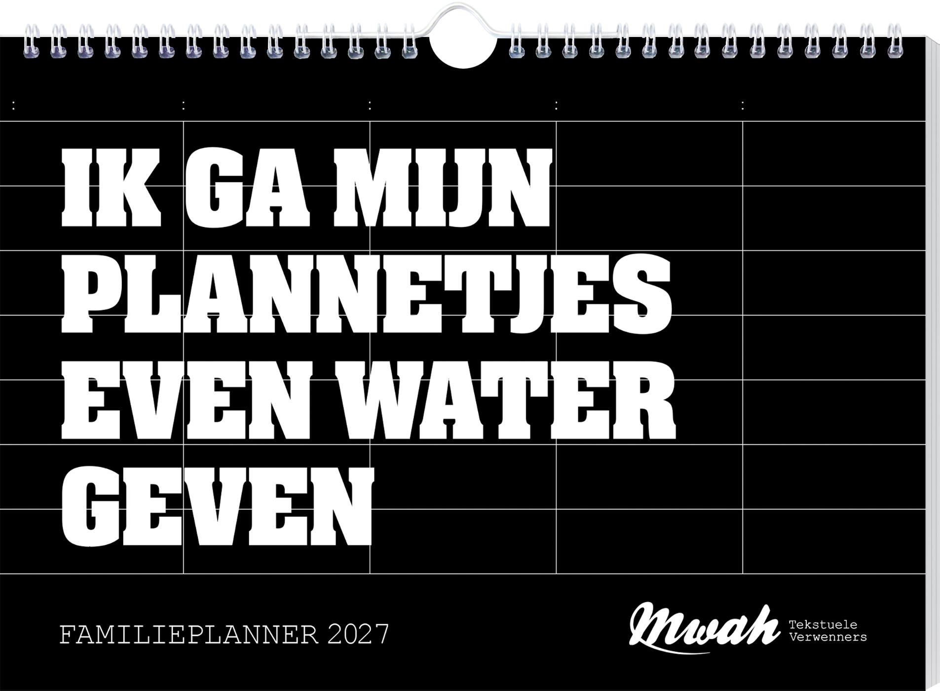 Omslag van Mwah familieplanner - 2027