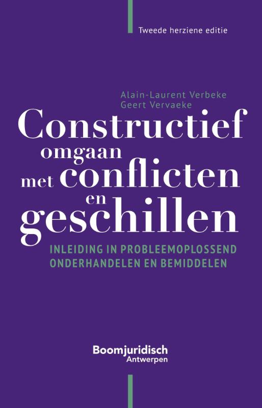 Omslag van Constructief omgaan met conflicten en geschillen