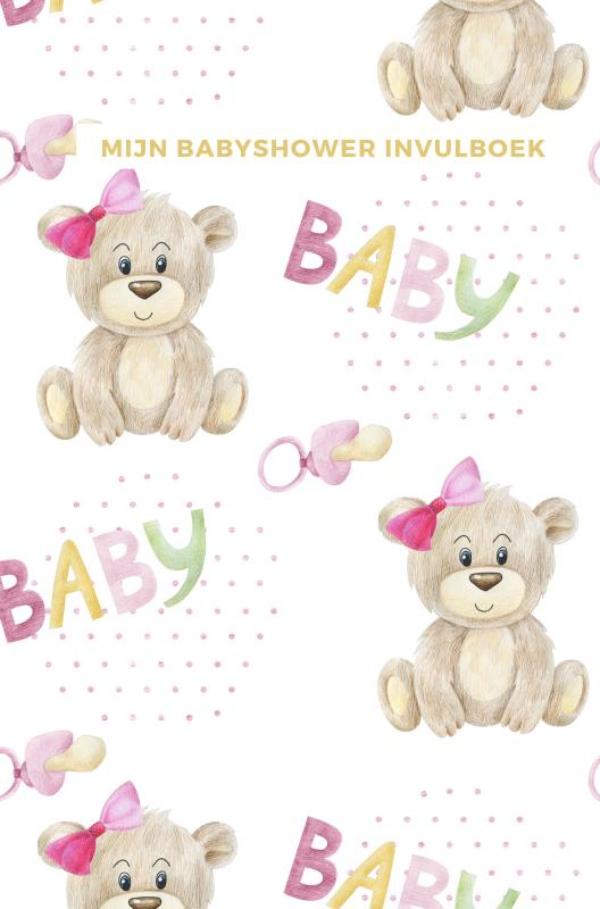 Omslag van Mijn Babyshower Invulboek – Ook geschikt als Babyshower Gastenboek