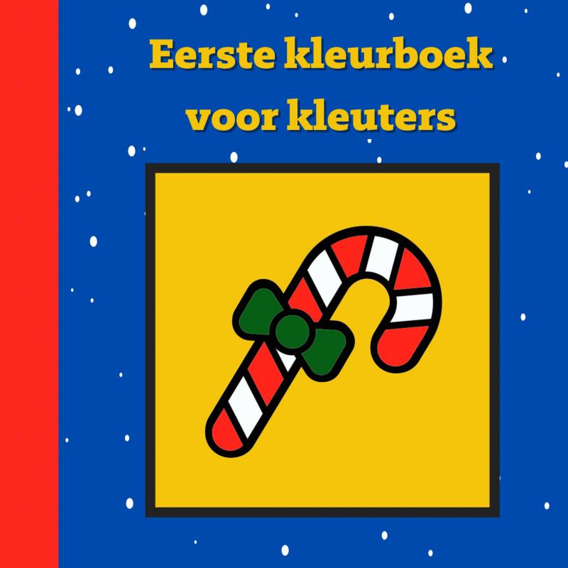 Omslag van Eerste kleurboek voor kleuters :: Kerst