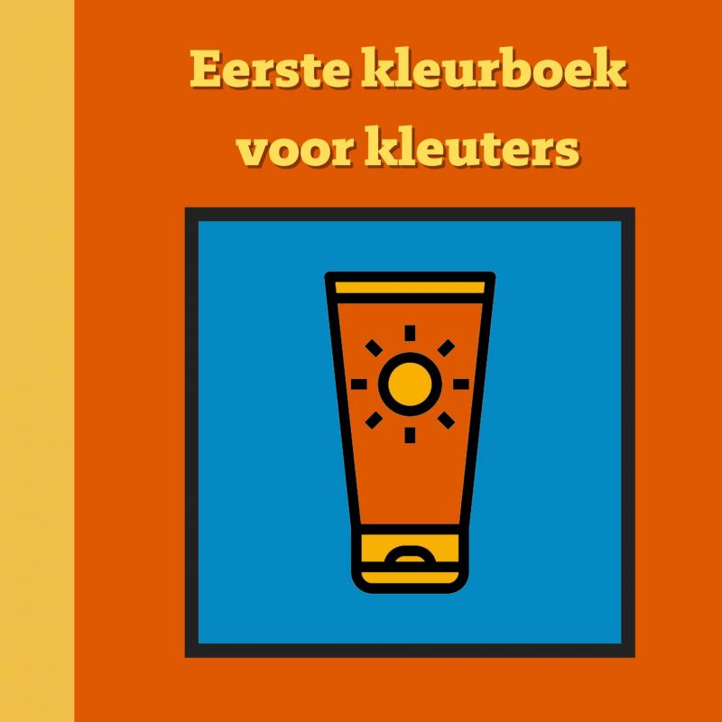Omslag van Eerste kleurboek voor kleuters :: Strandvakantie