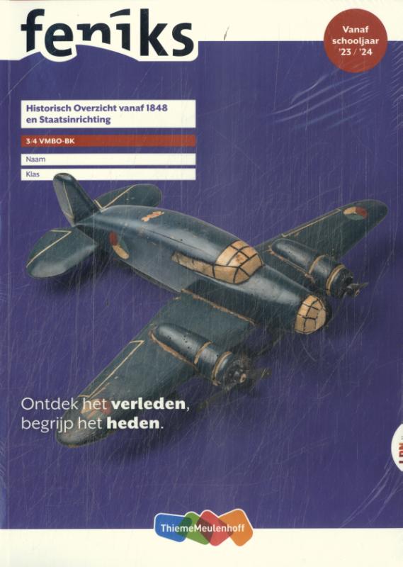 Omslag van 3/4 vmbo-bk historisch overzicht vanaf 1848 en staatsinrichting
