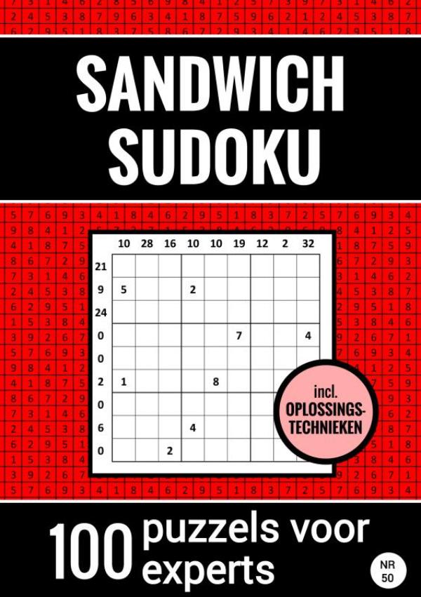 Omslag van Sandwich Sudoku - 100 Puzzels voor Experts - Inclusief Oplossingstechnieken - Nr. 50