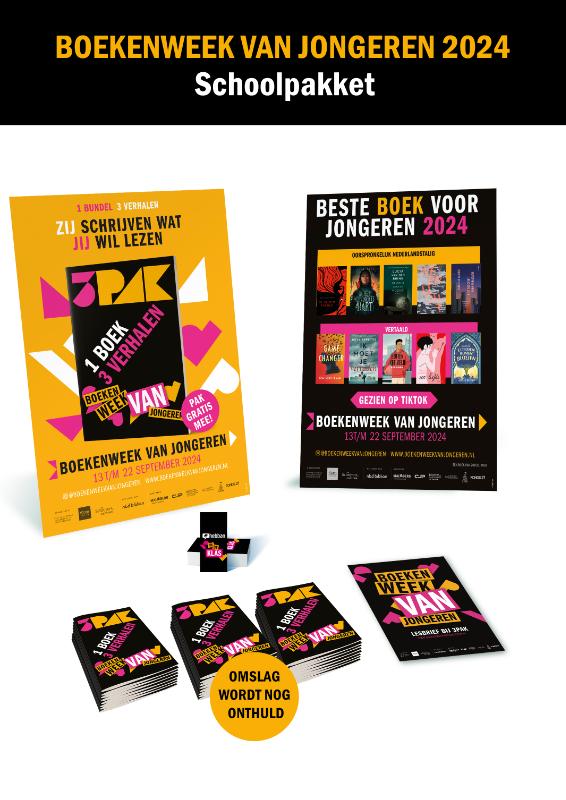 Omslag van 3PAK Schoolpakket Boekenweek van Jongeren 2024