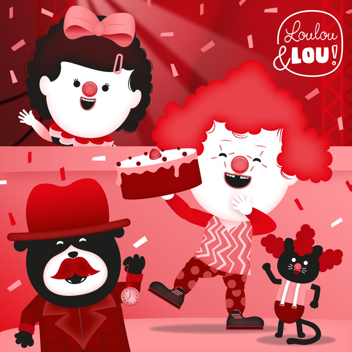 Omslag van Kapitein Klok: Loulou & Lou in het circus