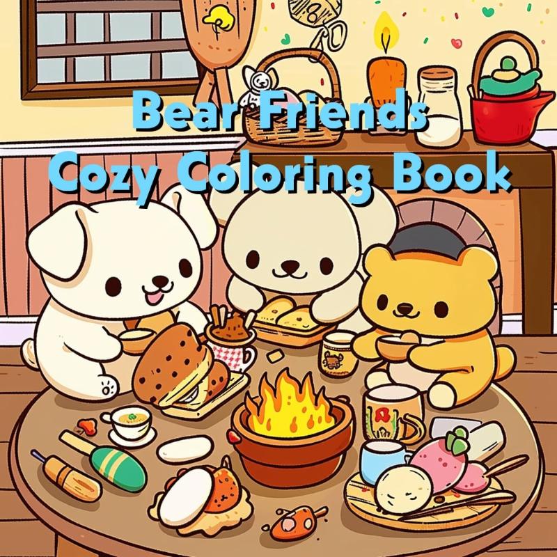 Omslag van Bear Friends - Cozy Coloring Book