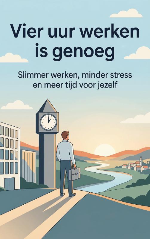 Omslag van Vier uur werken is genoeg