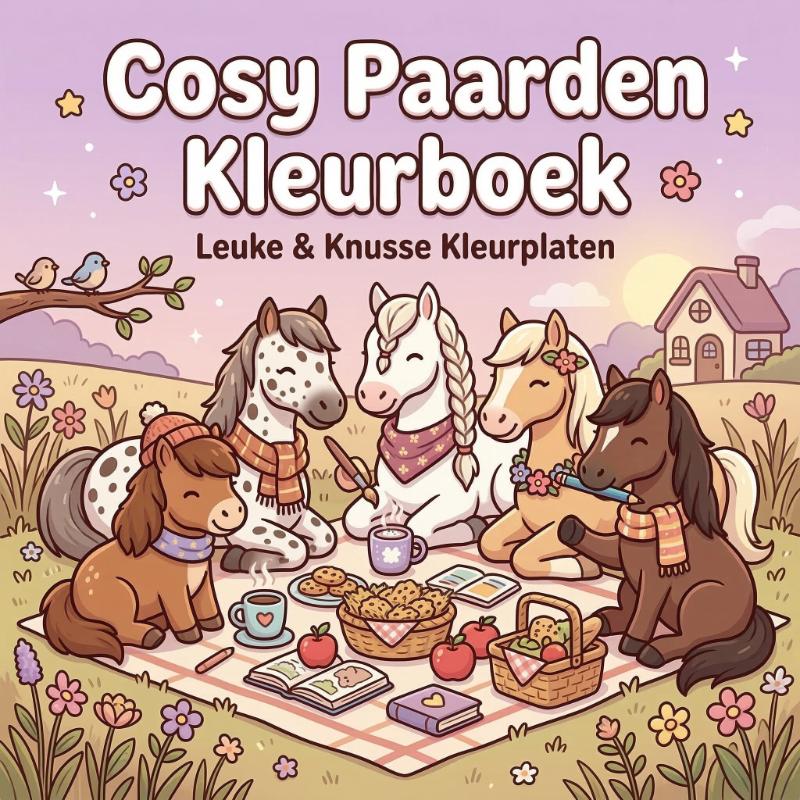 Omslag van Cozy Paarden Kleurboek