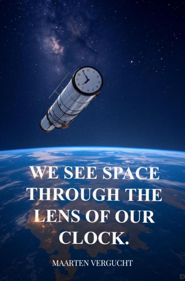 Omslag van We see Space through the lens of our Clock. Observer-dependent Space observations.