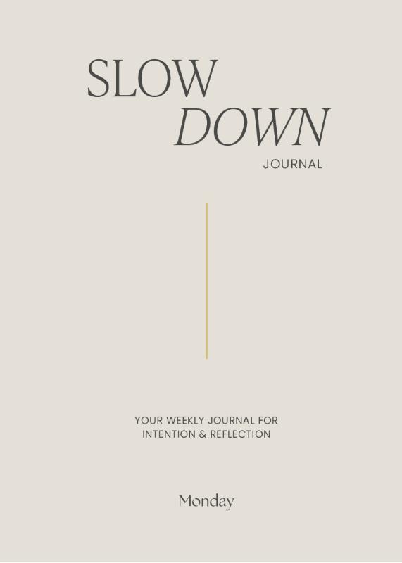Omslag van Monday Slow Down Journal