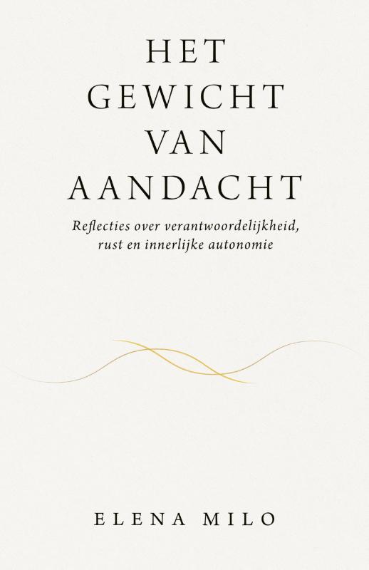 Omslag van Het gewicht van aandacht