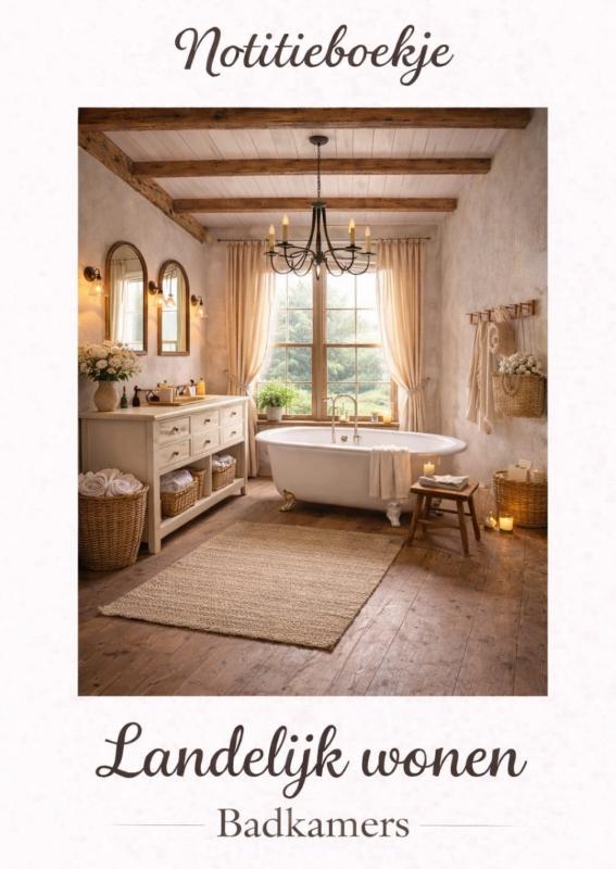 Omslag van Notitieboekje, Landelijk wonen. Badkamers.