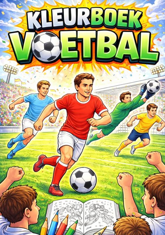 Omslag van Kleurboek, voetbal