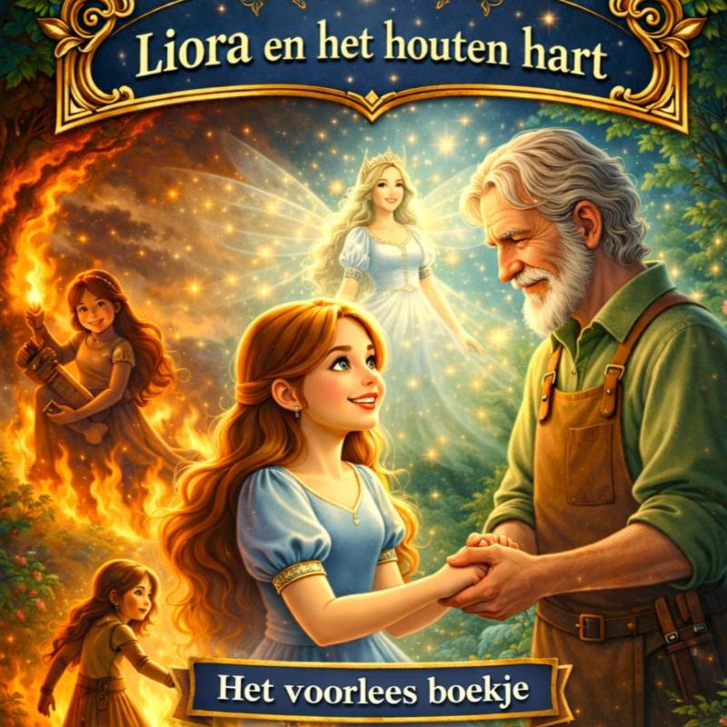 Omslag van Het voorleesboekje, Liora en het houten hart