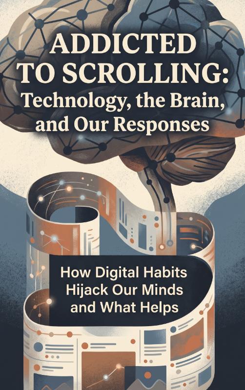 Omslag van Addicted to Scrolling: Technology, the Brain, and Our Responses