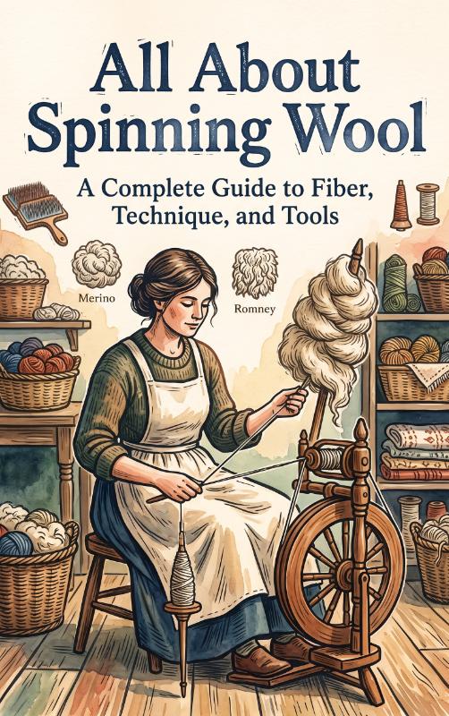 Omslag van All About Spinning Wool