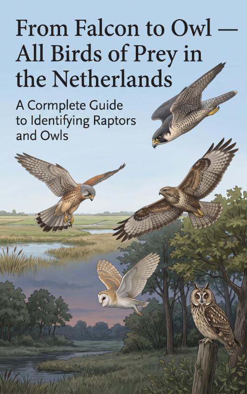 Omslag van From Falcon to Owl — All Birds of Prey in the Netherlands