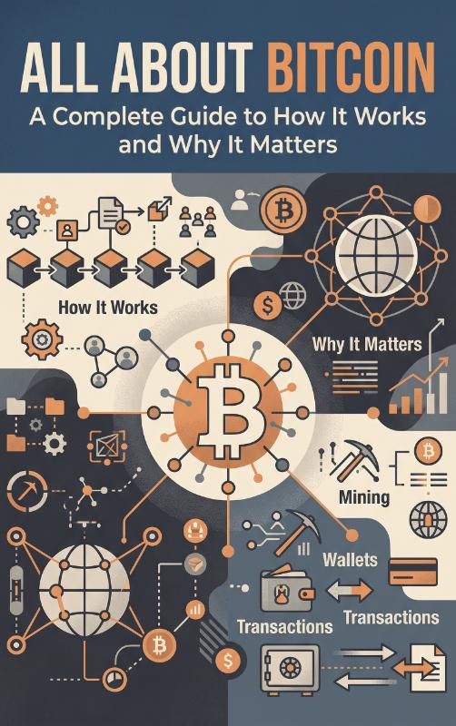 Omslag van All About Bitcoin