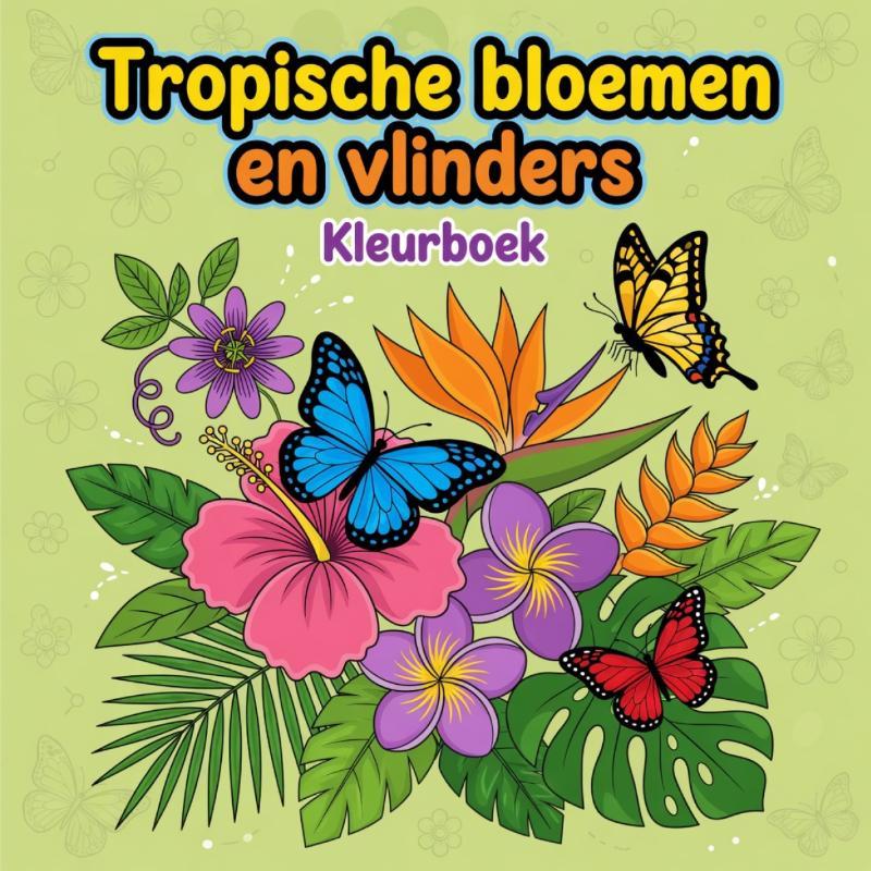 Omslag van Tropische bloemen en vlinders