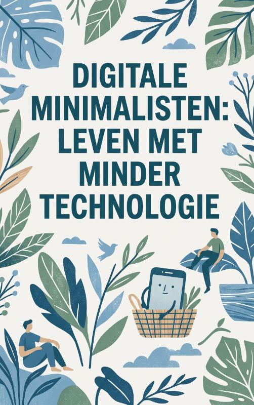 Omslag van Digitale Minimalisten: Leven met Minder Technologie