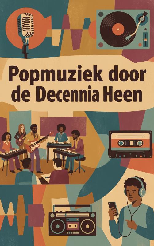 Omslag van Popmuziek door de Decennia Heen